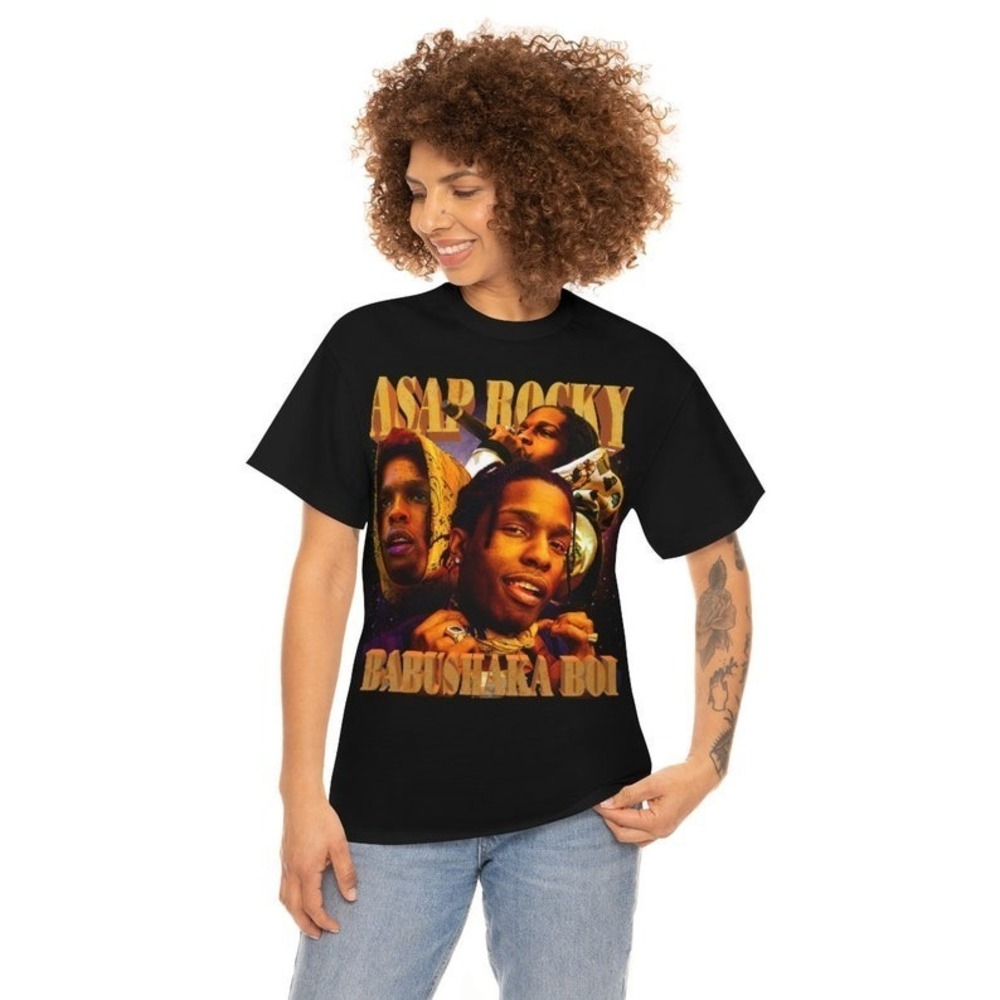 ASAP Rocky Shirt Throwback Tee T-shirt Rap Tee Streetwear